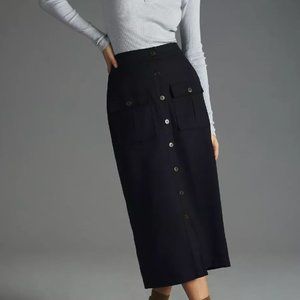 ANTHROPOLOGIE Sunday in Brooklyn Cargo Midi Skirt - SMALL - NWT